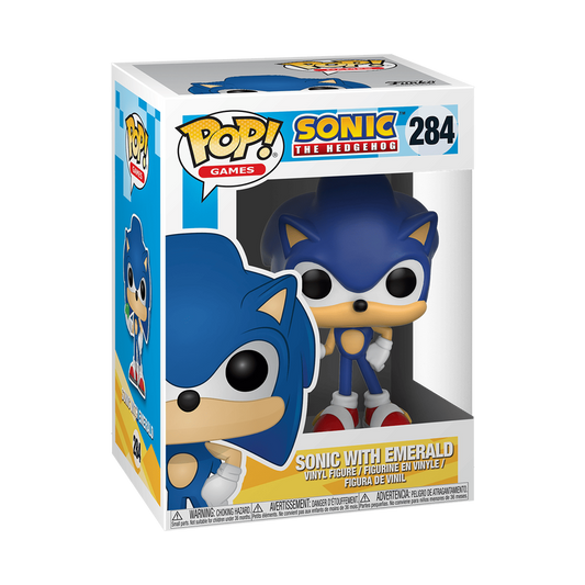Funko POP! Games Sonic The Hedgehog Sonic With Emerald #284
