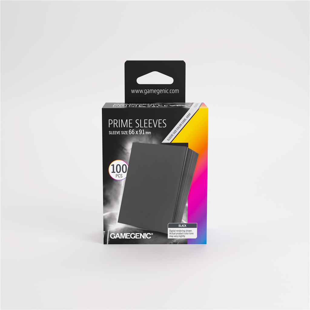 Gamegenic - Prime Sleeves Black 66x91