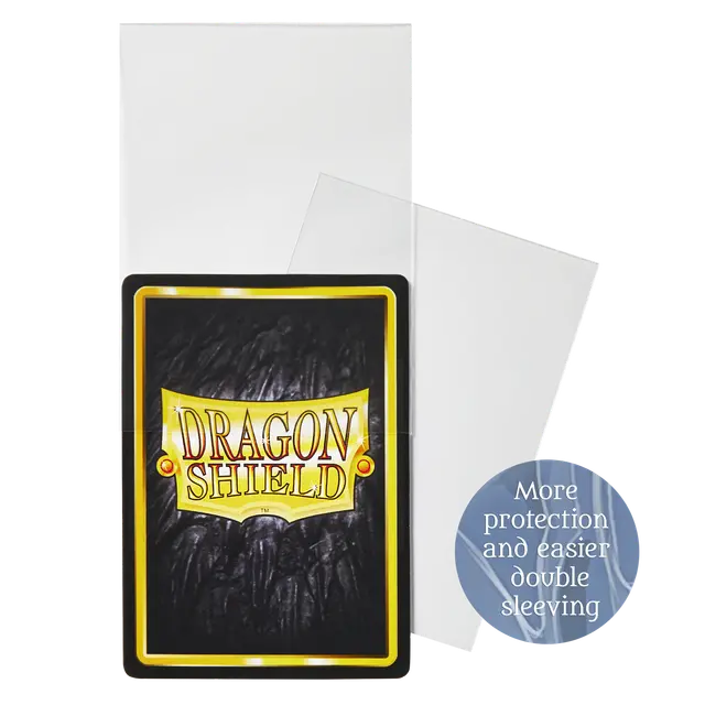 Dragon Shield - Standard size Perfect fit - Inner Sleeves - Thick Inner Clear (100 Sleeves)