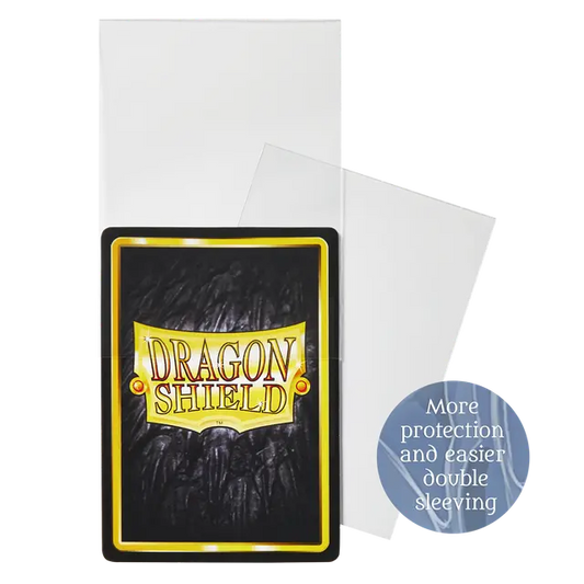 Dragon Shield - Standard size Perfect fit - Inner Sleeves - Thick Inner Clear (100 Sleeves)