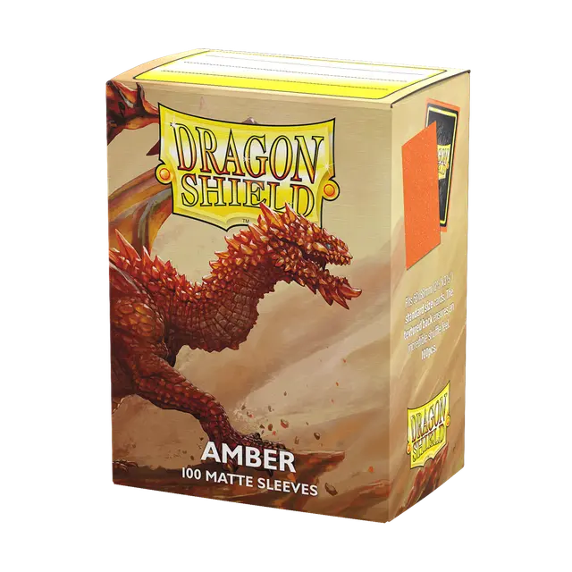 Dragon Shield - Matte Sleeves - Amber (100 Sleeves)