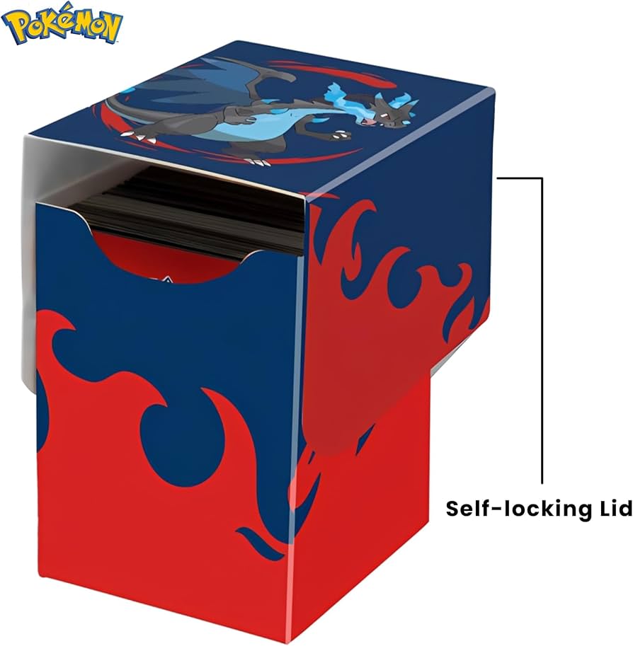 UP - Mega Charizard X 100+ Deck Box for the Pokémon Trading Card Game