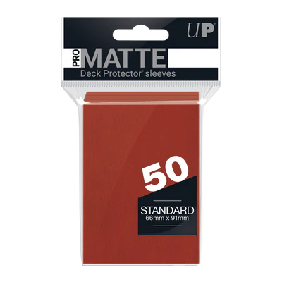 Pro-Matte - Non Glare - Red (50 Sleeves)