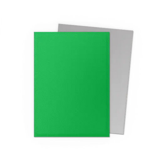 Dragon Shield - Standard size Sleeves - Matte Dual - Apple Green & Silver (100 Sleeves)
