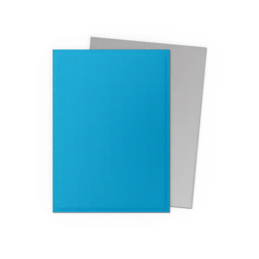 Dragon Shield- Standard size Sleeves - Matte Dual - Sky Blue & Silver (100 Sleeves)
