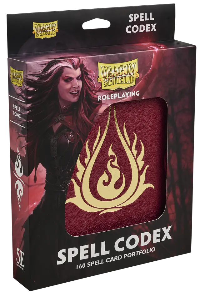 Dragon Shield - Spell Codex - Blood Red