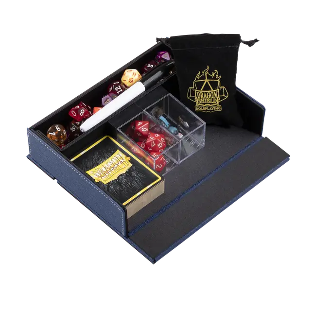 Dragon Shield - Dice Companion - Midnight Blue