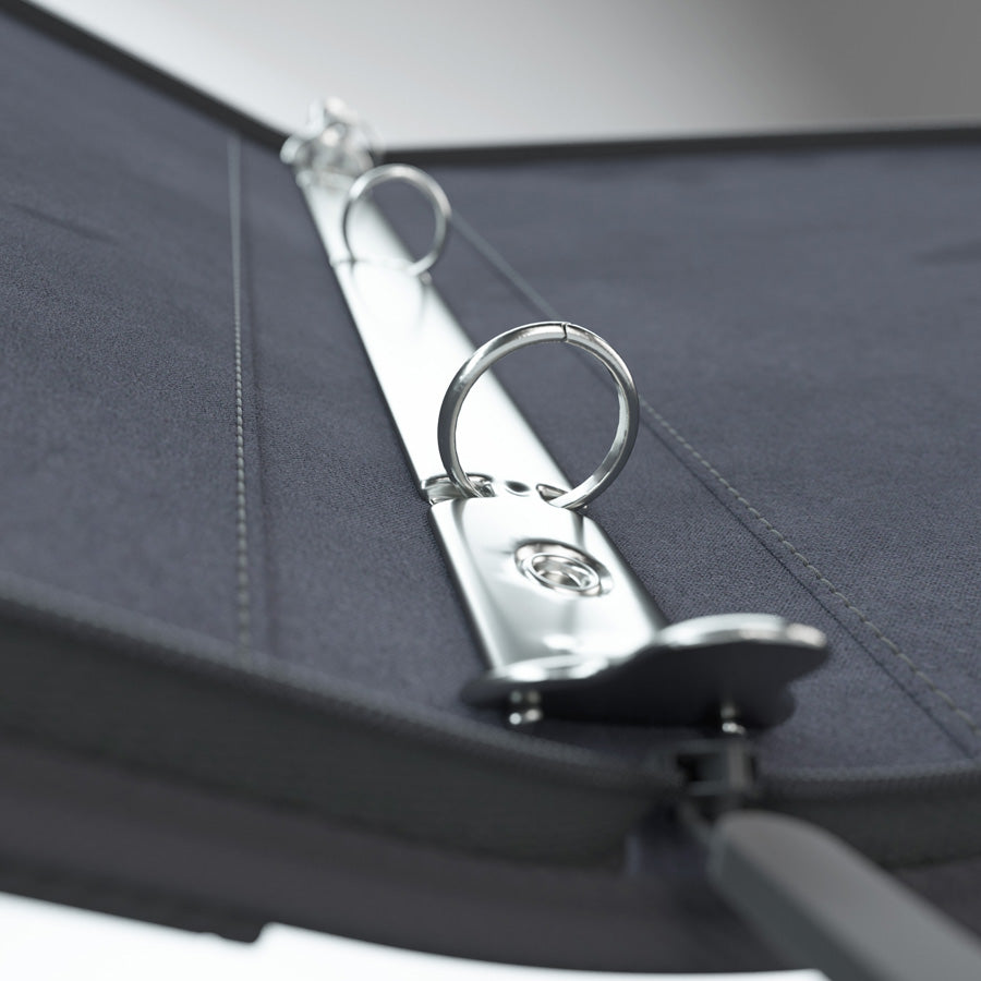 Zip-up Ring Binder Slim Black