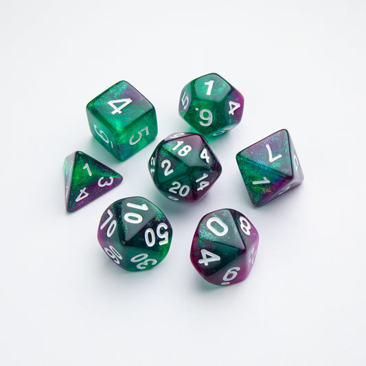 Gamegenic - Galaxy Series - Aurora - RPG Dice Set (7pcs)