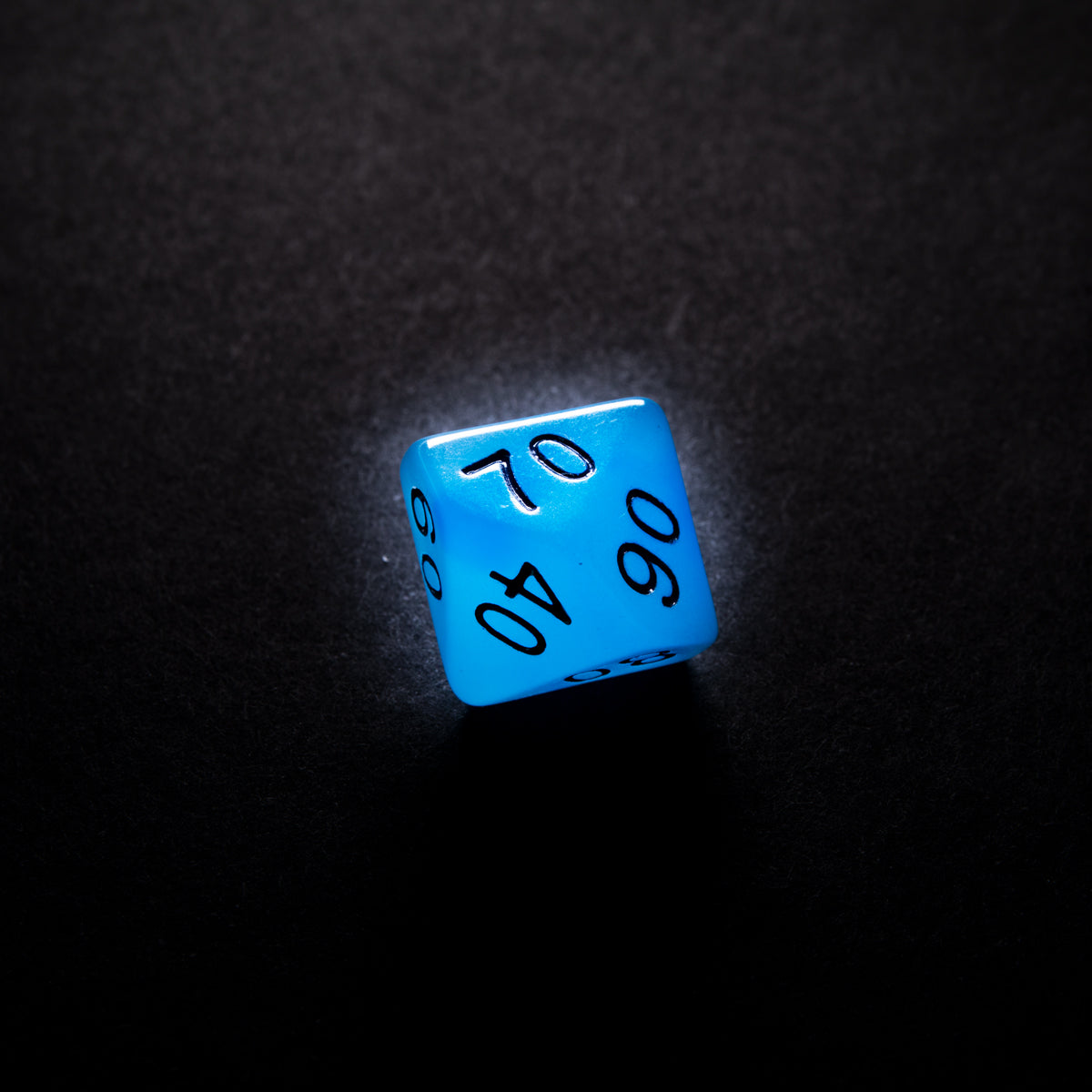Glow Series - Icy Crumbs - RPG Dice Set (7 pcs)