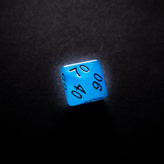 Glow Series - Icy Crumbs - RPG Dice Set (7 pcs)