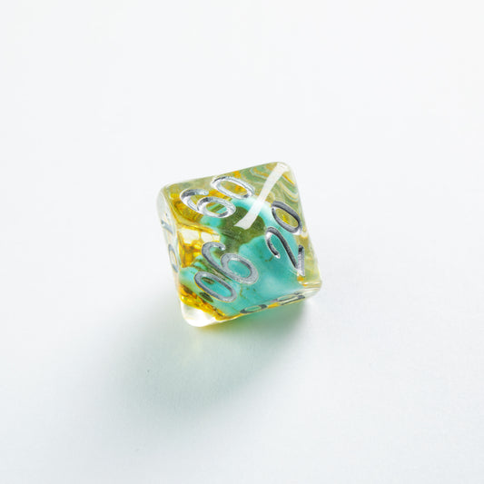 Gamegenic - Embraced Series - Green Skull - RPG Dice Set (7pcs)