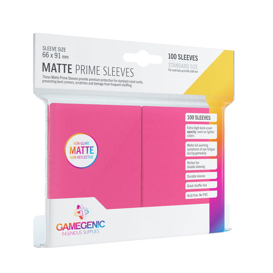 Prime Sleeves Pink (100 Sleeves)