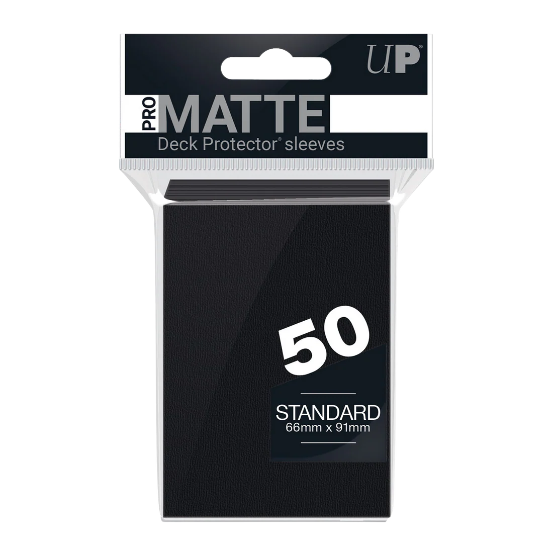 UP - Standard Sleeves - Pro-Matte - Black (50 Sleeves)