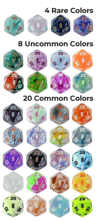 Chessex - Hidden Wonders - Random Polyhedral 7-Die Set