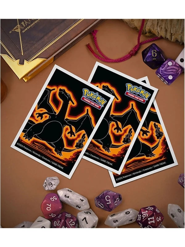 UP - Neon Kanto 105ct APEX Deck Protector Sleeves Charizard for Pokémon