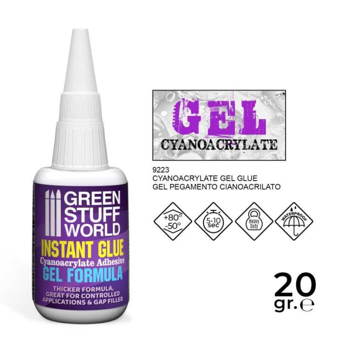 Green Stuff World - Cyanocrylate Adhesive - GEL formula