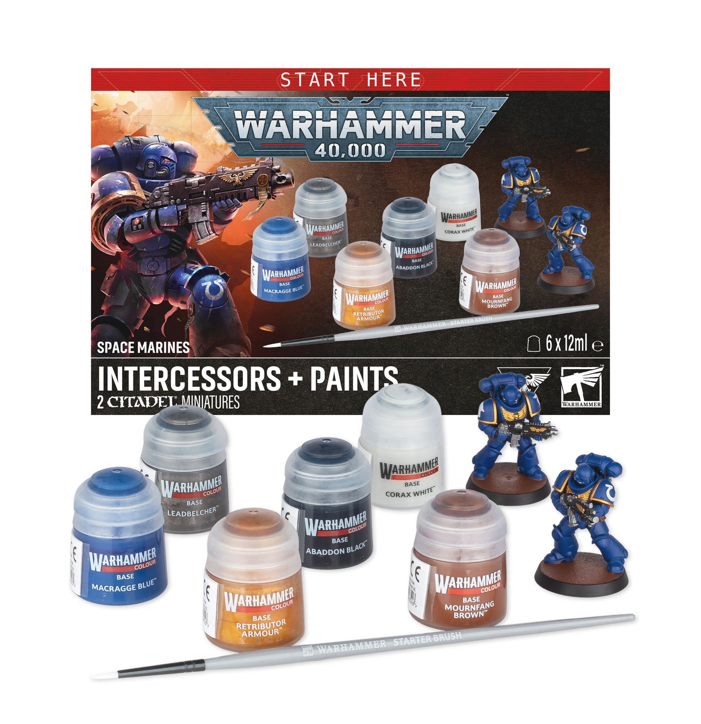 Warhammer 40k: Intercessors + Paints