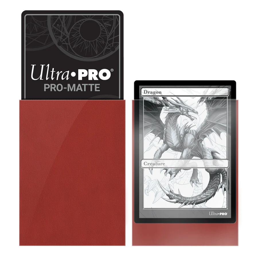 UP - Standard Sleeves - Pro-Matte - Red (50 Sleeves)