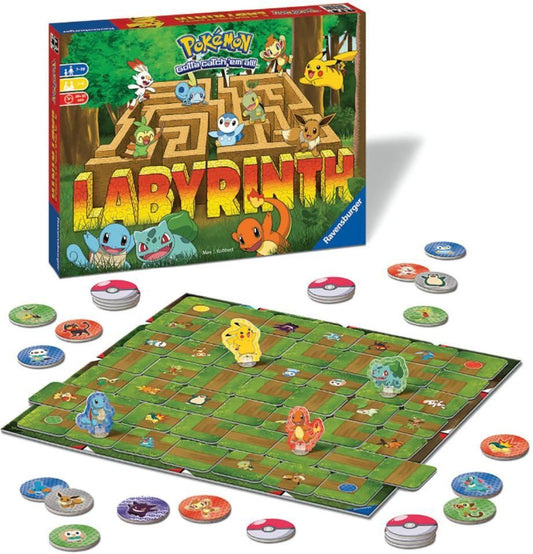 Board Game - Pokémon Labyrinth - DE/EN/ES/FR/IT/NL/PT