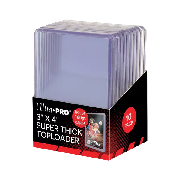 UP - Toploader - 3" x 4" Super Thick 180PT (10 pieces)