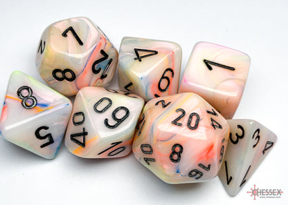 Chessex Festive 7-Die Set - Circus w/black