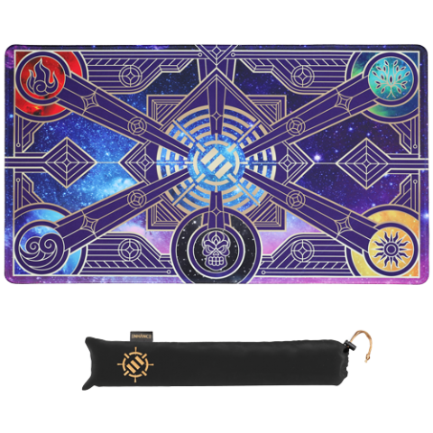 ENHANCE Trading Card Games TCG Playmat with Stitched Edges (Stars)