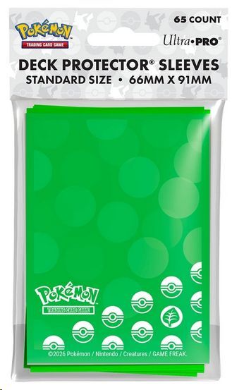 UP - Energy - Grass Type 65ct Deck Protector Sleeves for Pokémon