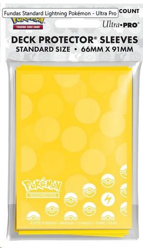UP - Energy - Lightning Type 65ct Deck Protector Sleeves for Pokémon