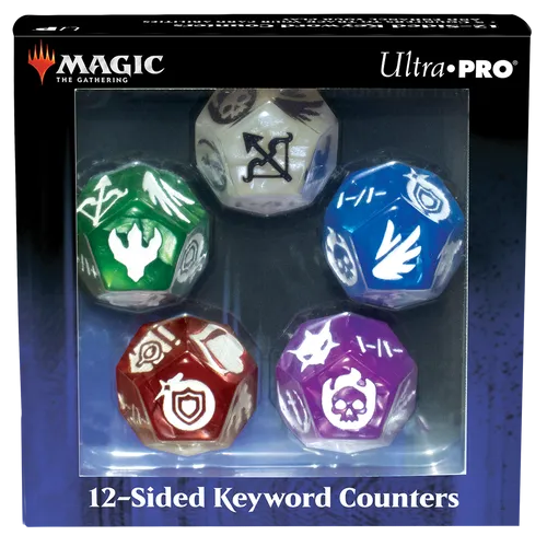 UP - 12 Sided Keyword Counters for Magic: The Gathering