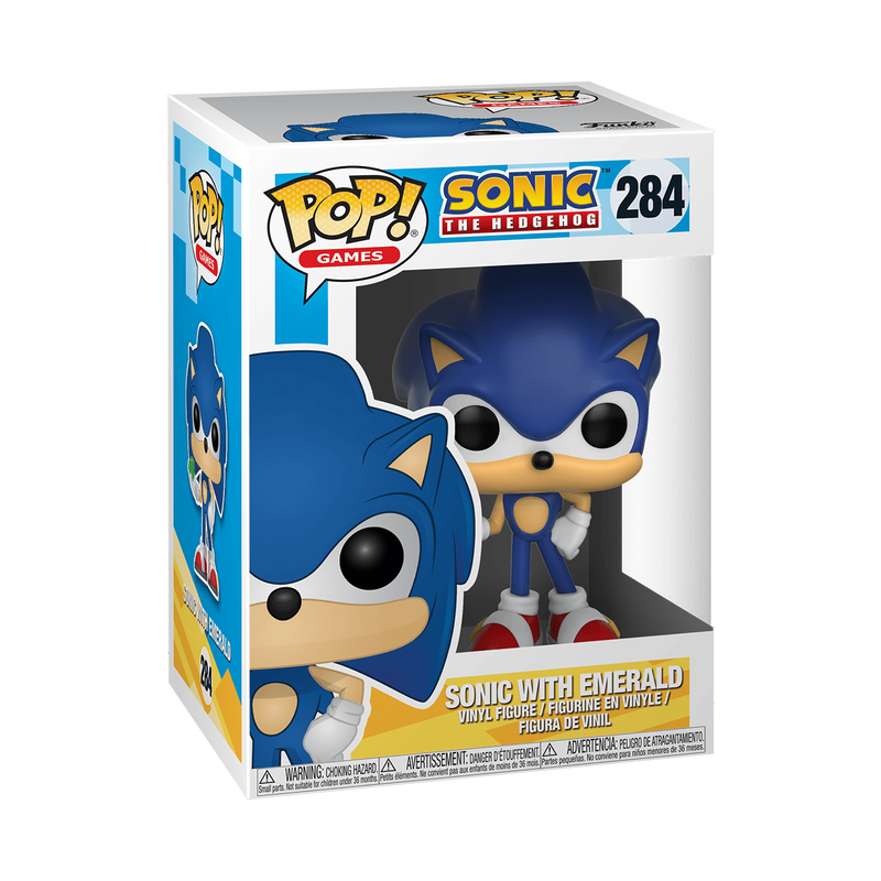 Funko POP! Games Sonic The Hedgehog Sonic With Emerald #284