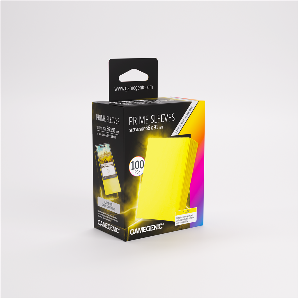 Gamegenic - Prime Sleeves Yellow 66x91