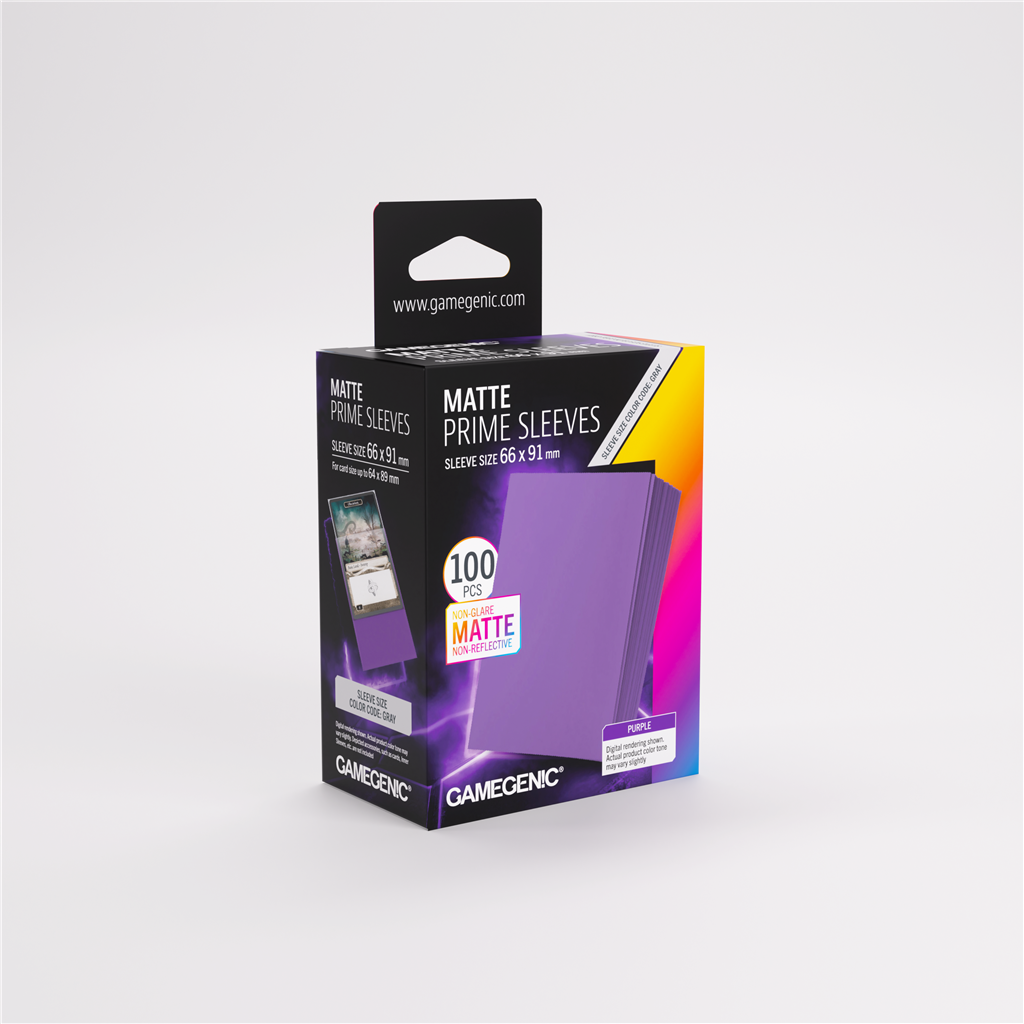Gamegenic - Matte Prime Sleeves Purple 66x91
