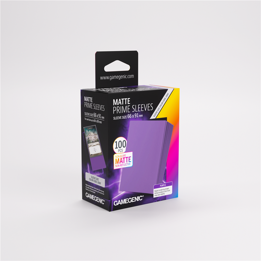 Gamegenic - Matte Prime Sleeves Purple 66x91