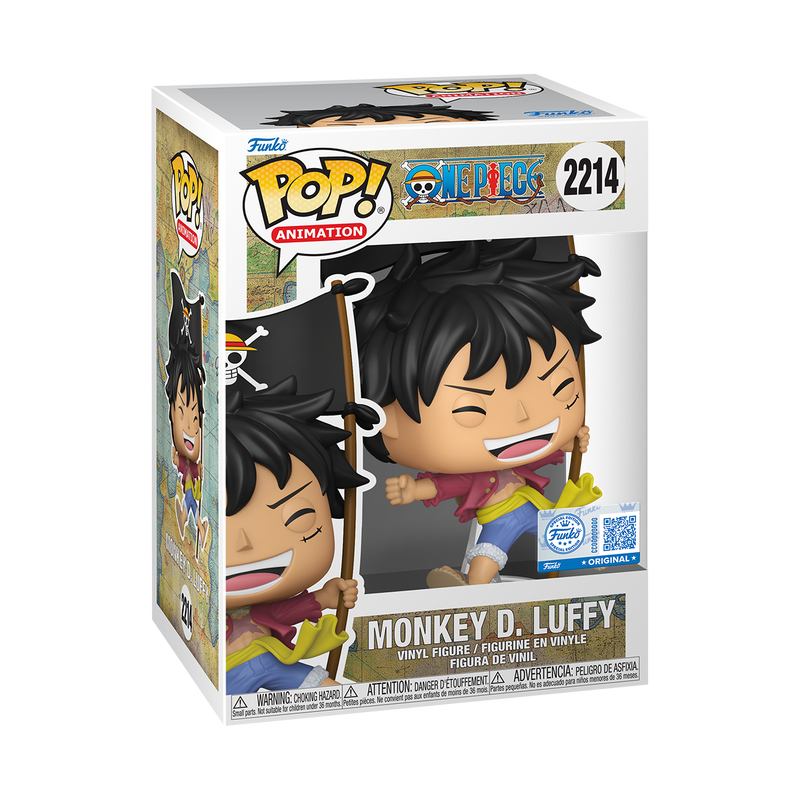 Funko POP! One Piece Monkey D. Luffy (with Flag) Special Edition #2214