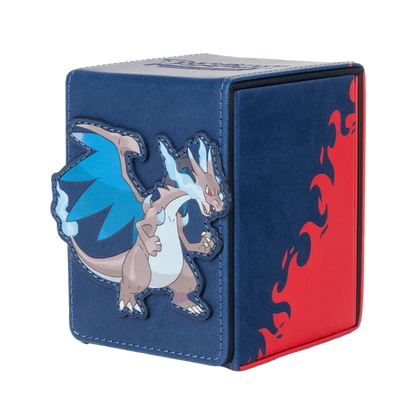 UP - Mega Charizard X Alcove Flip Deck Box for the Pokémon Trading Card Game