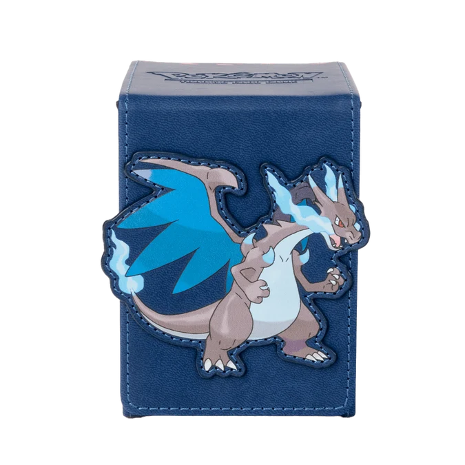 UP - Mega Charizard X Alcove Flip Deck Box for the Pokémon Trading Card Game