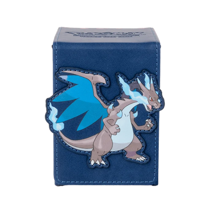 UP - Mega Charizard X Alcove Flip Deck Box for the Pokémon Trading Card Game