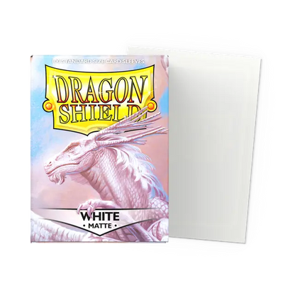 Dragon Shield - Matte Sleeves - White (100 Sleeves)