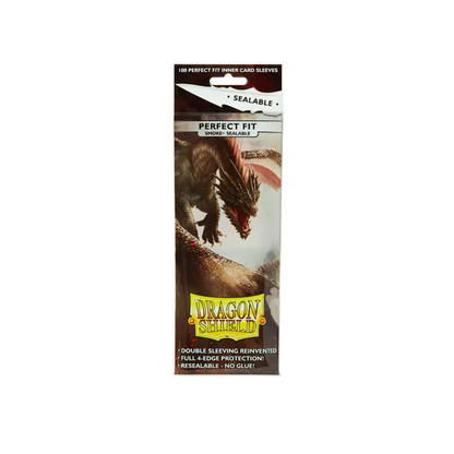 Dragon Shield - Perfect Fit Sealable Sleeves - Smoke (100 Sleeves)