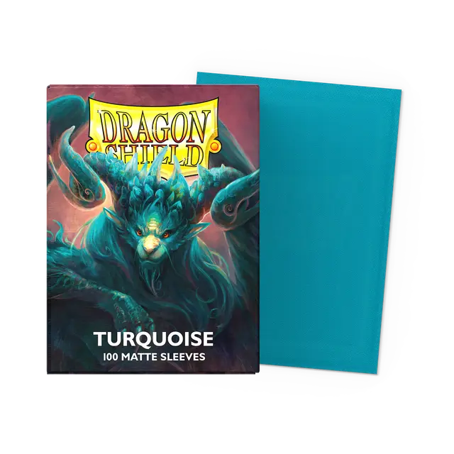 Dragon Shield - Standard size Matte Sleeves Turquoise (100 Sleeves)