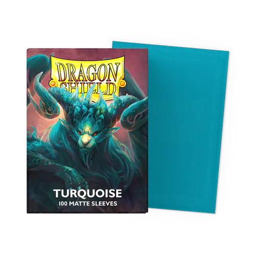 Dragon Shield - Standard size Matte Sleeves Turquoise (100 Sleeves)