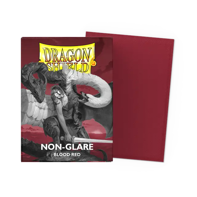 Dragon Shield - Matte Non-Glare Sleeves - Blood Red (100 Sleeves)