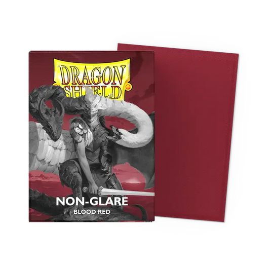 Dragon Shield - Matte Non-Glare Sleeves - Blood Red (100 Sleeves)