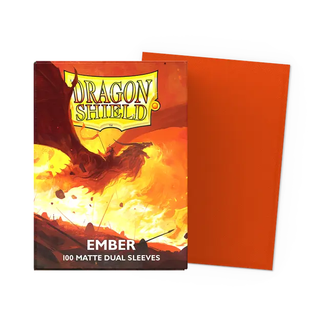 Dragon Shield - Dual Matte Sleeves - Ember (100 Sleeves)