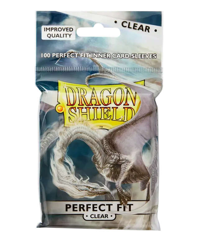 Dragon Shield - Perfect Fit Sleeves - Clear/Clear (100 Sleeves)