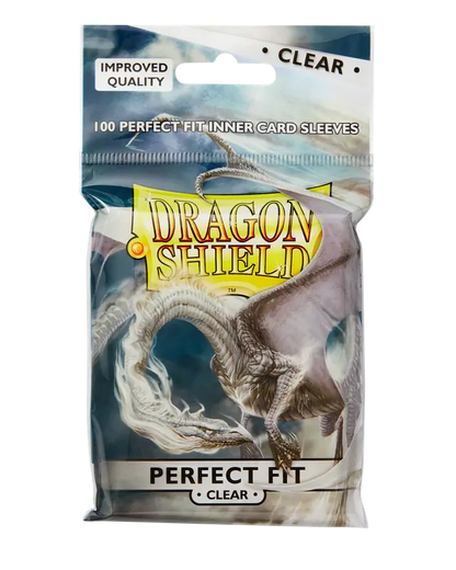 Dragon Shield - Perfect Fit Sleeves - Clear/Clear (100 Sleeves)