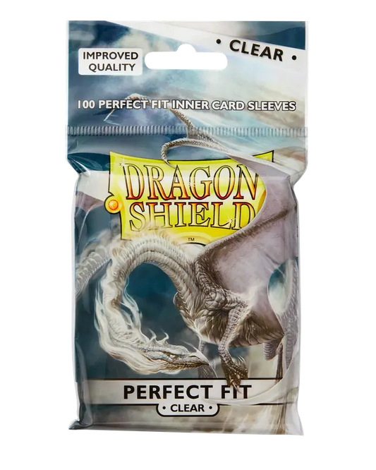 Dragon Shield - Perfect Fit Sleeves - Clear/Clear (100 Sleeves)