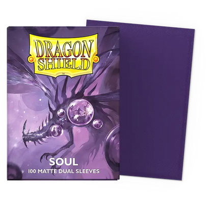 Dragon Shield - Dual Matte Sleeves - Metallic Purple / Soul (100 Sleeves)