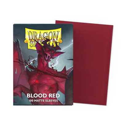 Dragon Shield - Matte Sleeves - Blood Red (100 Sleeves)